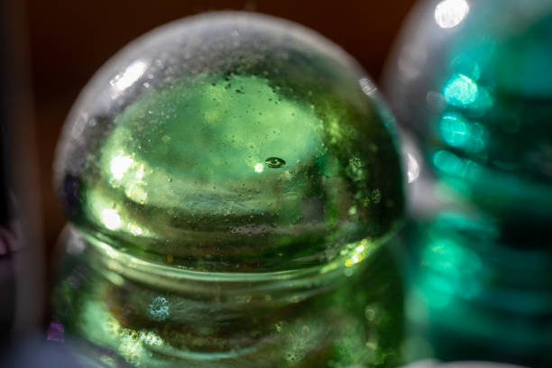 Close-up of colored glass