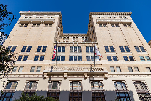 Los Angeles, United States - November 18, 2022: A picture of The Los Angeles Athletic Club Downtown building.