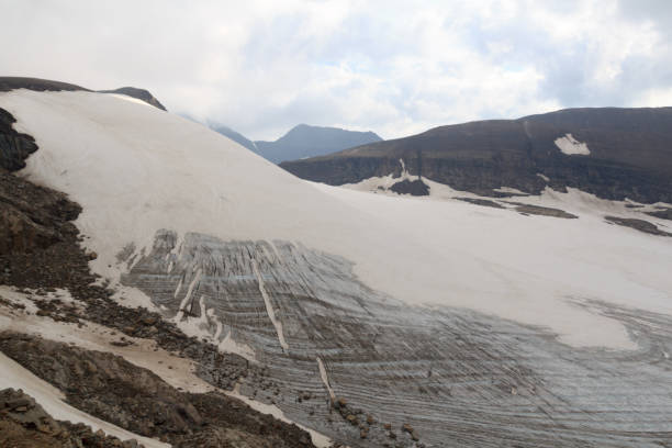 Mountain and glacier panorama in Glockner Group, Austria