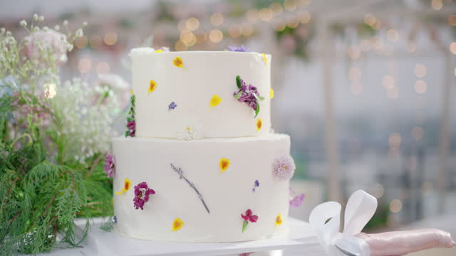 Wedding cake in the Wedding reception.
