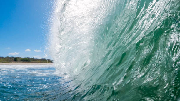 istock Beautiful Breaking Wave in Costa Rica 1472356162