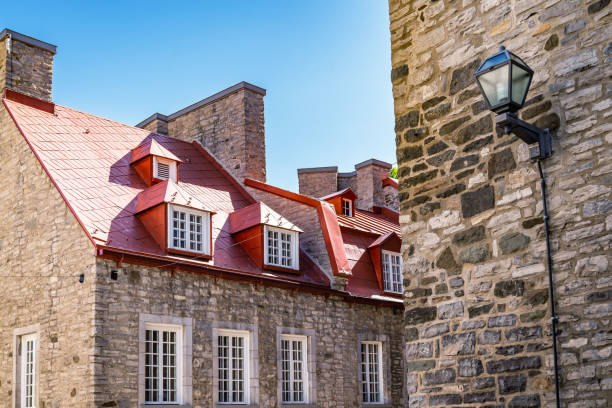 istock Old colored buildings in Quebec City, Canada 1472361294