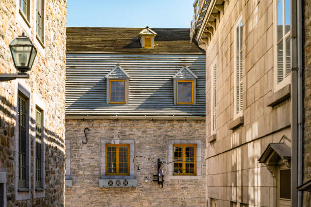 istock Old colored buildings in Quebec City, Canada 1472361441