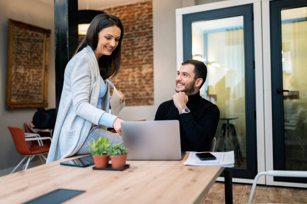 istock Boss businesswoman working in the office 1472371471