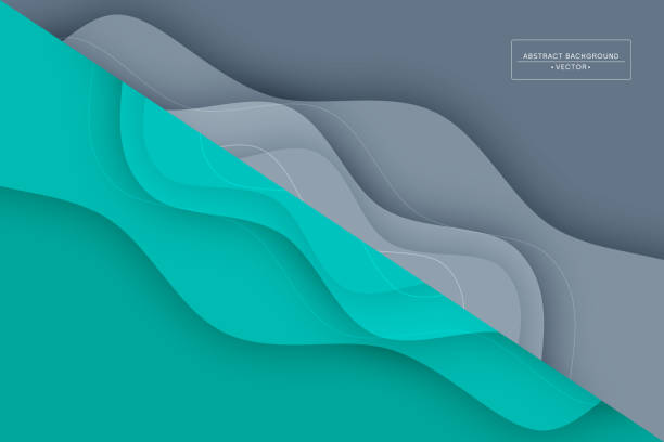 istock Abstract wave shapes concept design background. Abstract shapes background. Geometric shapes. Abstract gradient colored background. Vector illustration stock illustration 1472373217