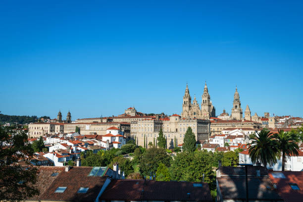 istock Panorama view of Santiago de Compostela 1472382105