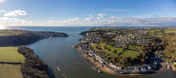 istock Fowey and Polruan, Cornwall, Drone Panoramic Photo 1472385067