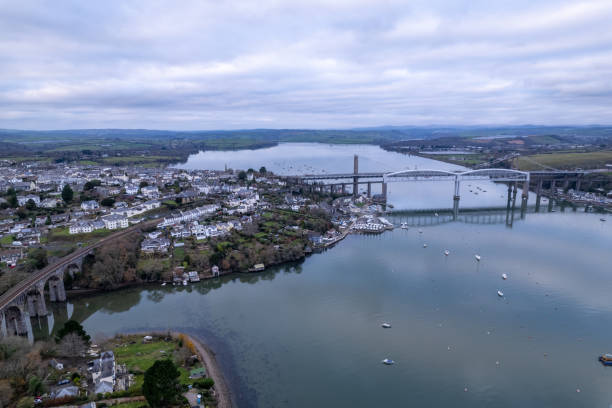 istock Saltash, Cornwall - Drone Aerial Photo 1472385138