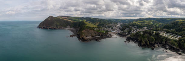istock Combe Martin Bay, North Devon Drone Aerial Panoramic Photo 1472385224