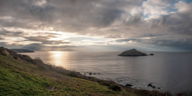 istock Great Mewstone, Wembury, Devon - Drone Aerial Panoramic Photo 1472386163