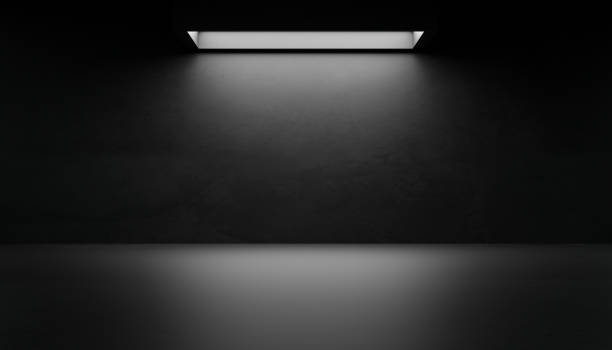 istock empty abstract industrial concrete interior. concrete floor and dark room. 3d illustration 1472388860