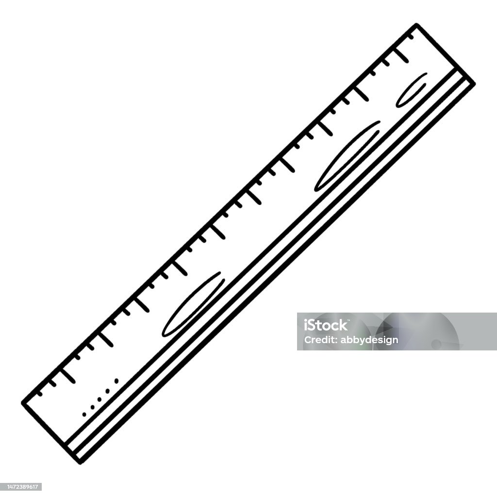 Ruler Isolated Coloring Page For Kids Stock Illustration - Download Image  Now - Childhood, Color Image, Coloring Book Page - Illlustration Technique  - iStock