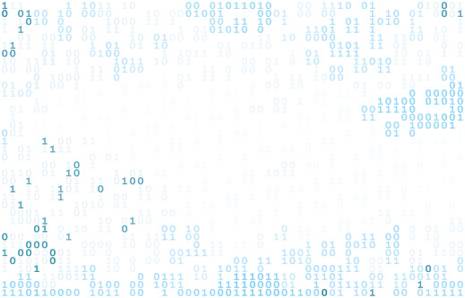 Simple Binary Code Background With Blue Ones And Zeros Vector Pattern ...