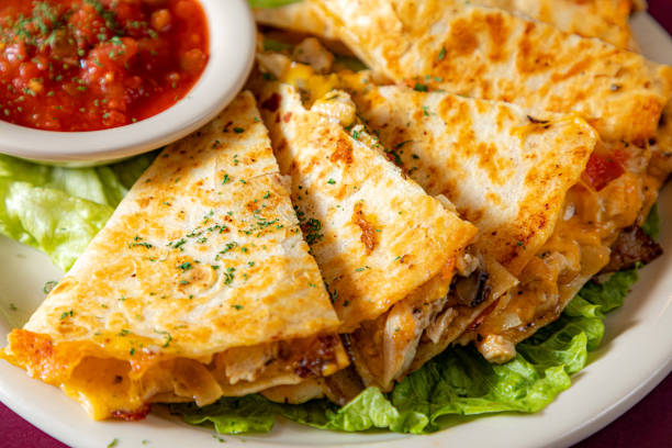 A variety of food items are displayed in an appetizing way.