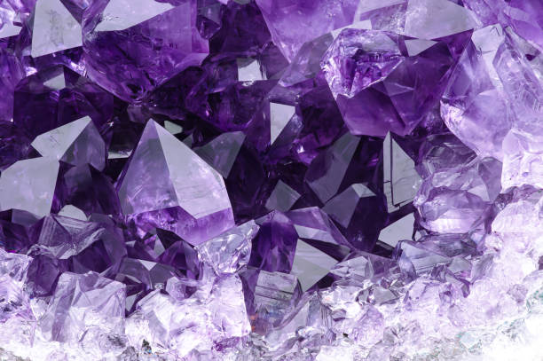 amethyst druse - quartz imagens e fotografias de stock