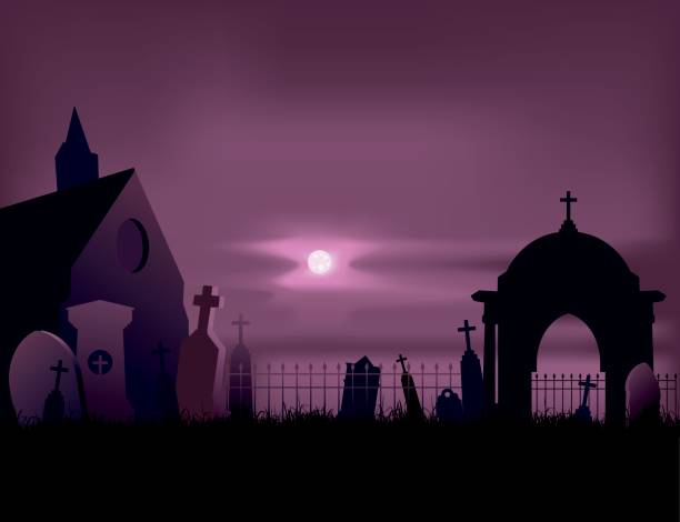 ilustraciones, imágenes clip art, dibujos animados e iconos de stock de tumba cementerio - crypt