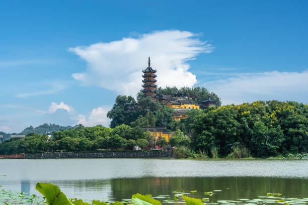 istock Jinshan Temple Ancient Architecture Landscape Street View 1472413554