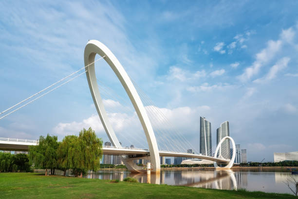istock Nanjing Eye Pedestrian Bridge City Landscape 1472413704