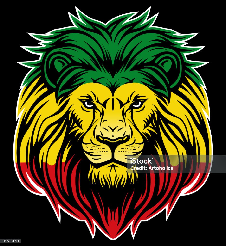 Lion Of Judah Face Eps Vector Art Image Illustration Rasta ...