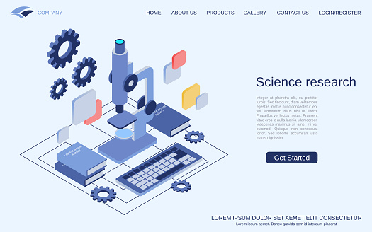 Science Research Vector Science Research Vector Concept Stock Illustration - Download Image Now ...