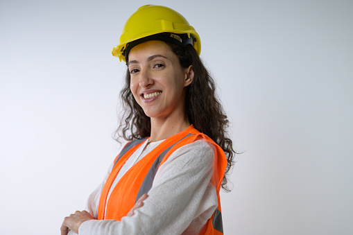 Portrait of Engineer wearing safety equipment