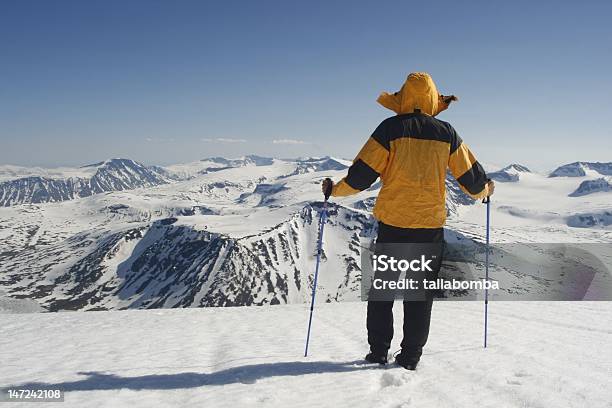 Człowiek W Górach - zdjęcia stockowe i więcej obrazów Parka - Zimowy płaszcz - Parka - Zimowy płaszcz, Marynarka, Alpinizm