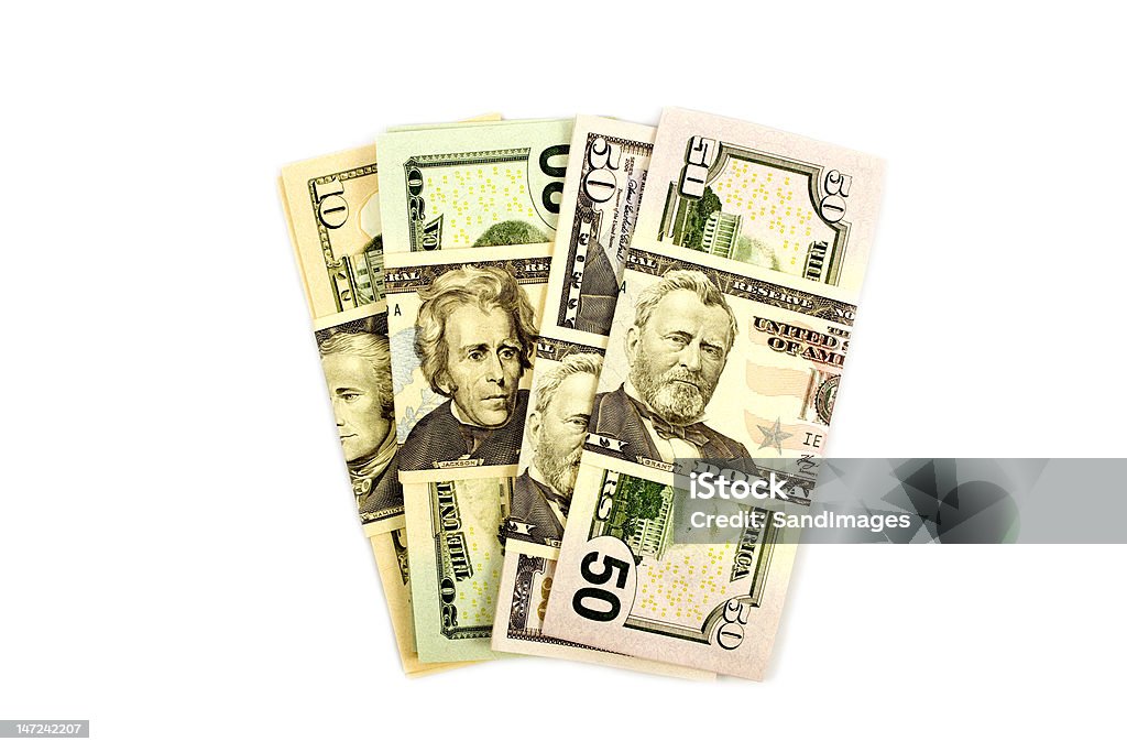 Montón de dinero estadounidense - Foto de stock de Billete de banco libre de derechos
