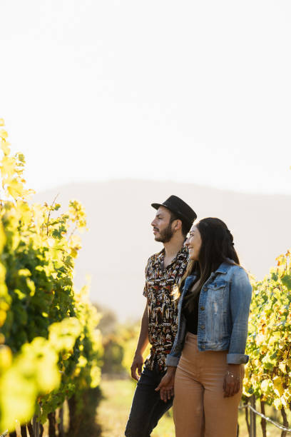 istock Couple visiting a vineyard in Chile 1472425327
