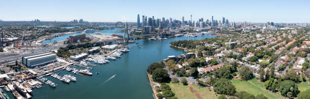 istock Glebe Island and the Anzac Bridge. 1472428414