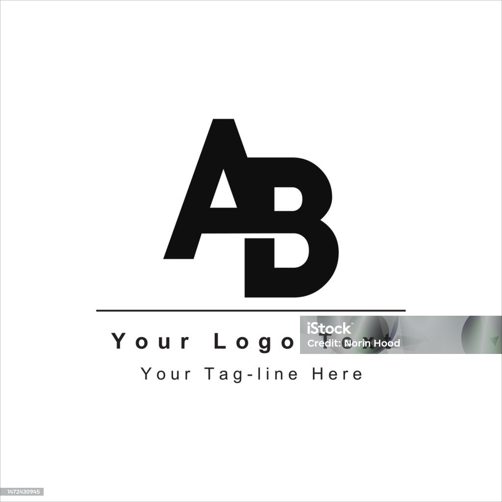 Creative Ba Creative Modern Initial Ab Ba A B Initial Stock Illustration - Download ...