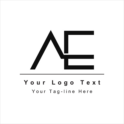 Modern Initial Ae Ea A E Initial Stock Illustration - Download Image ...