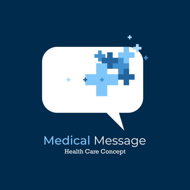Health Medical Logo concept with cross shape and speech bubble icon design Health Medical Logo concept with cross shape and speech bubble icon design doctor logos stock illustrations
