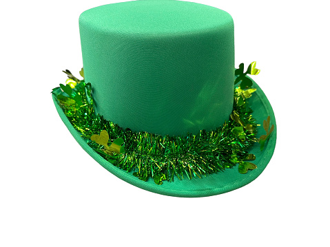 St Patrick’s day decoration isolated on white background