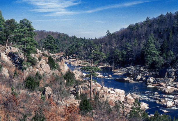 millstream gardens - rio são francisco - 1982 - slide rock state park - fotografias e filmes do acervo