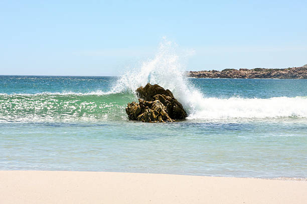 Breaking wave stock photo