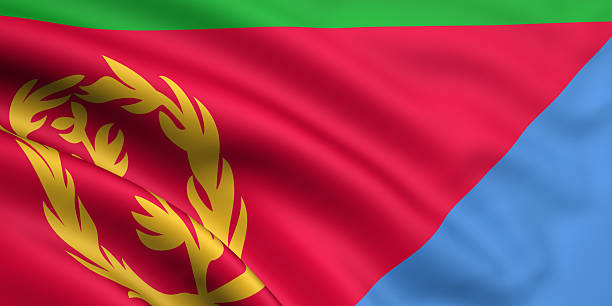 Flag Of Eritrea stock photo