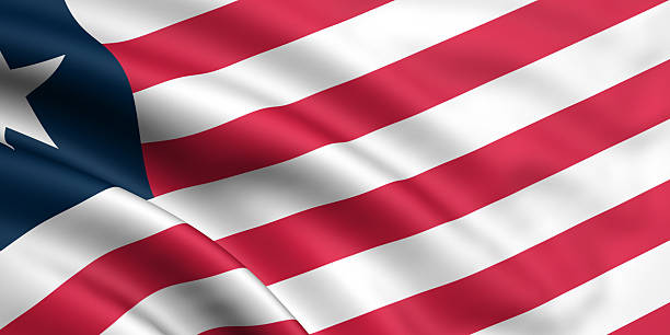 Flag Of Liberia stock photo