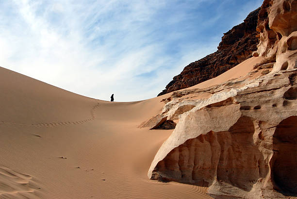 desert and rock stock photo