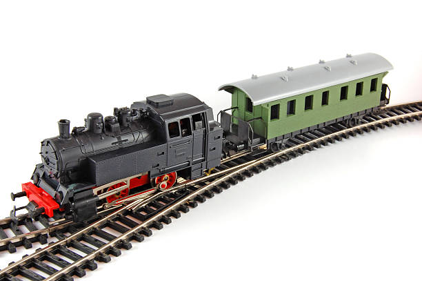 istock Toy Steam Train and caboose 147244908