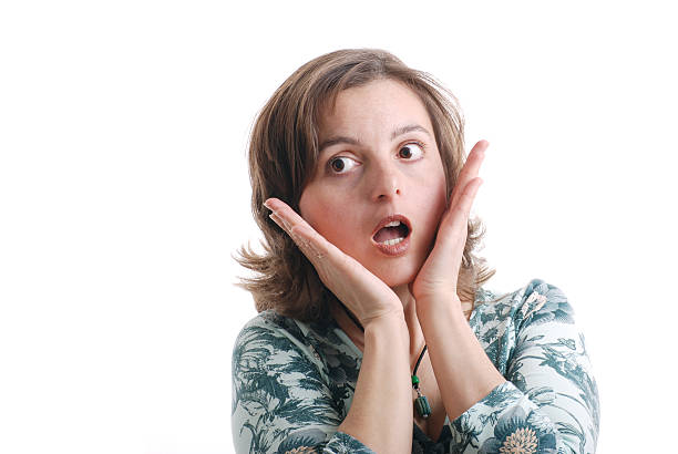 istock Surprised woman - isolated 147245024