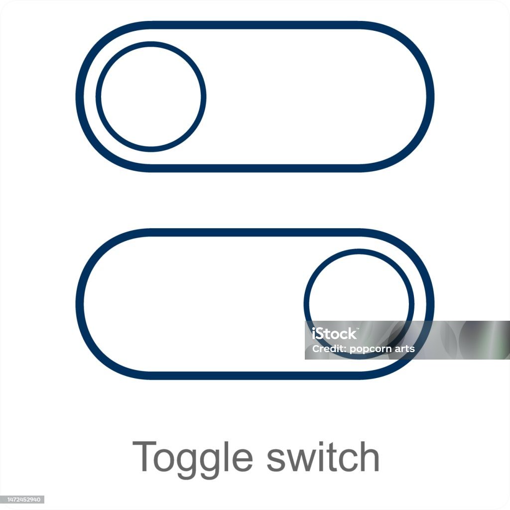 Toggle Switch Stock Illustration - Download Image Now - Concepts ...