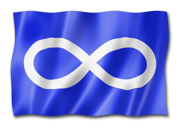 istock Franco Metis ethnic flag, America 1472454427