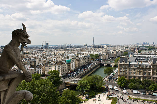 Eiffel tower from the Notre Dame