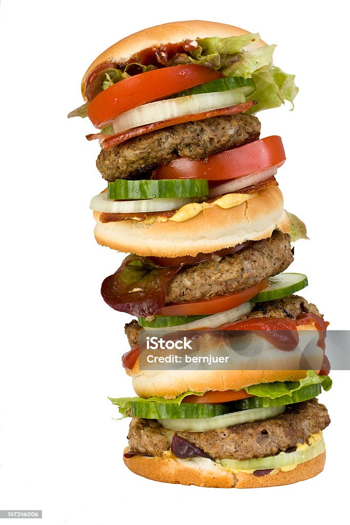 hamburger - Photo de Empilé libre de droits