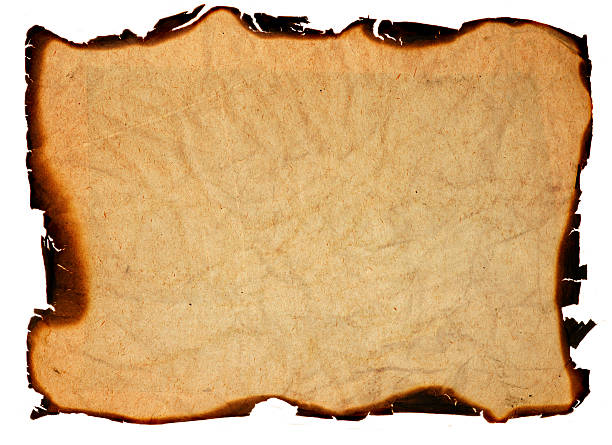 istock old grunge paper with burned edges - isolated 147247050