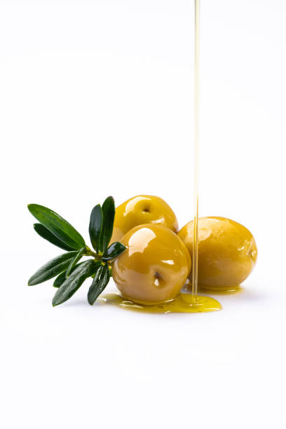istock Delicious and appetizing olives on white background 1472471227