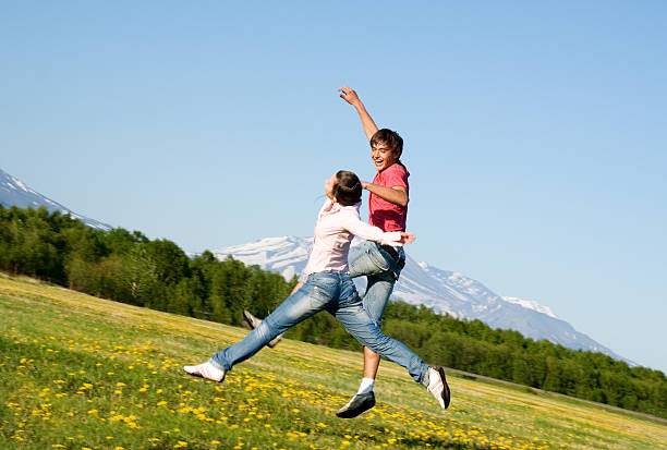 istock Young man and woman 147247244