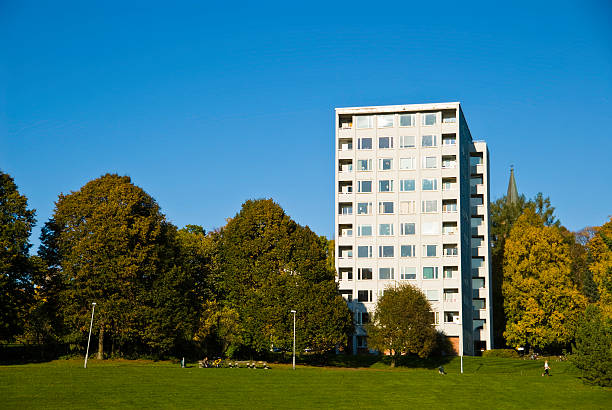 istock Buildig next to the park 147247482