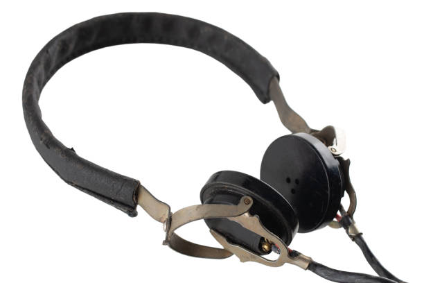 istock Old retro vintage headphones 1472475810