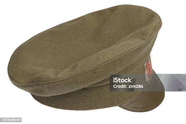 Imperial Russian Army Cap Isolated On White Background Stock Photo - Download Image Now